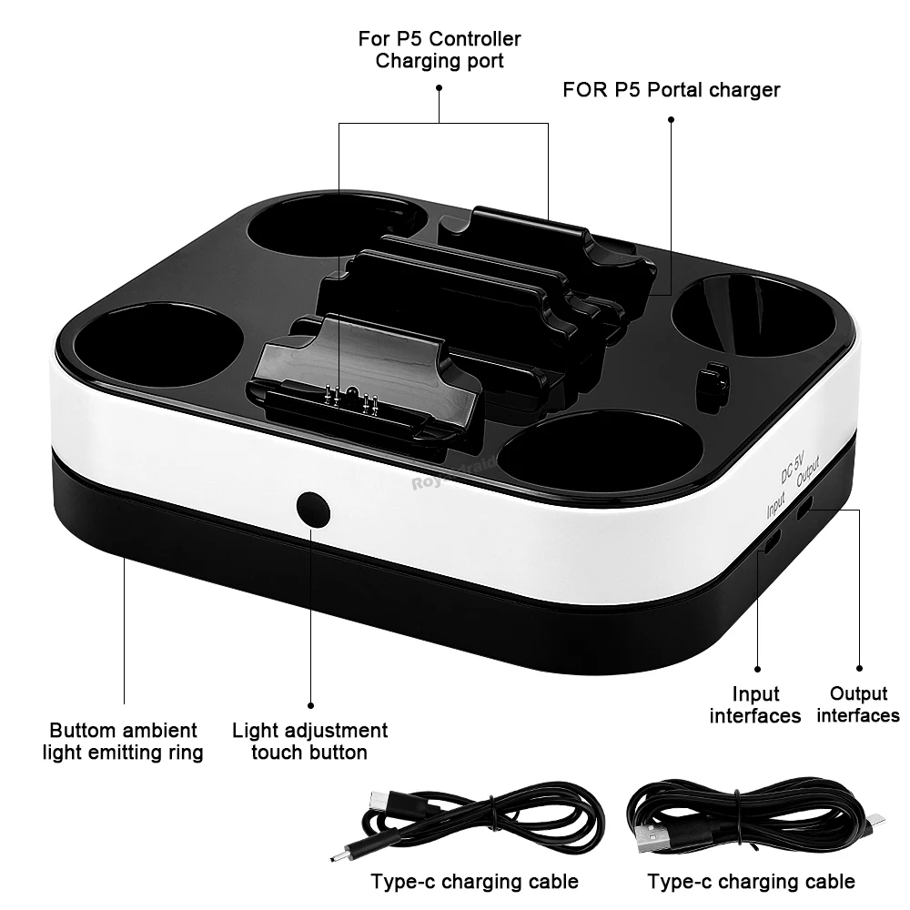 NEW For PS5 Controller Charger - Controller Charging Stand 评论和价格