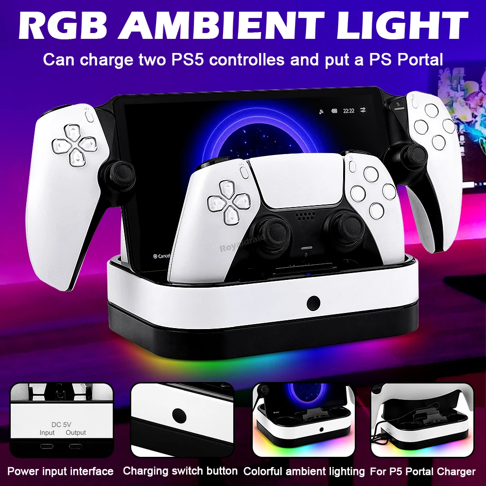NEW For PS5 Controller Charger - Controller Charging Stand 评论和价格