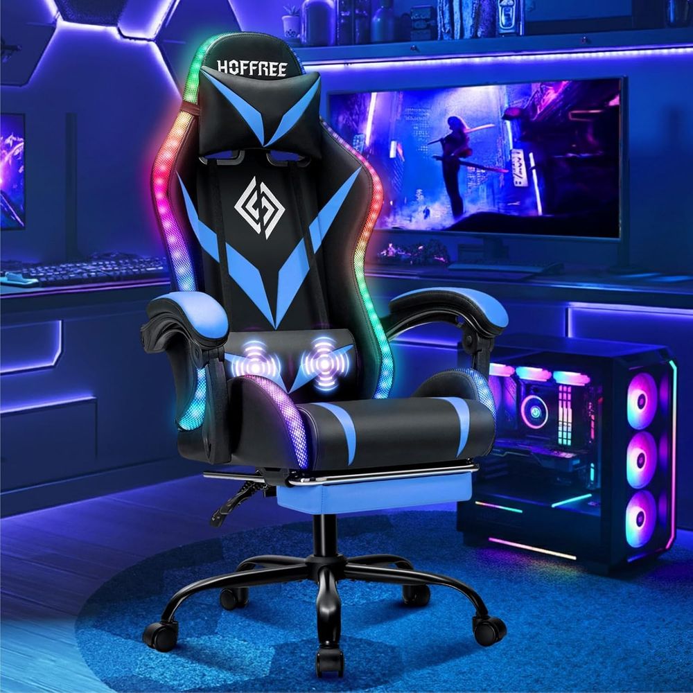 RGB Gaming Chair with Massage  - Rgb Gaming Chair 评论和价格