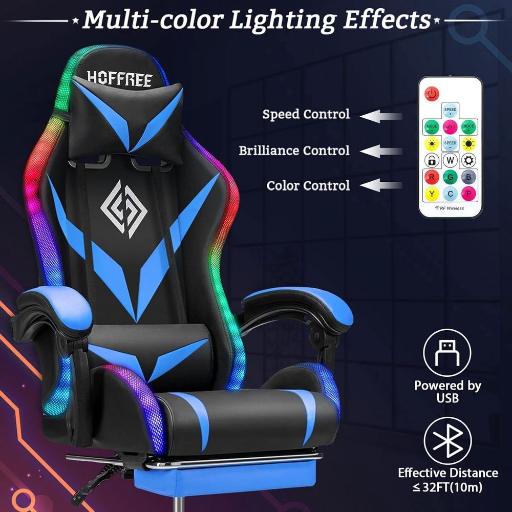 RGB Gaming Chair with Massage  - Rgb Gaming Chair 评论和价格