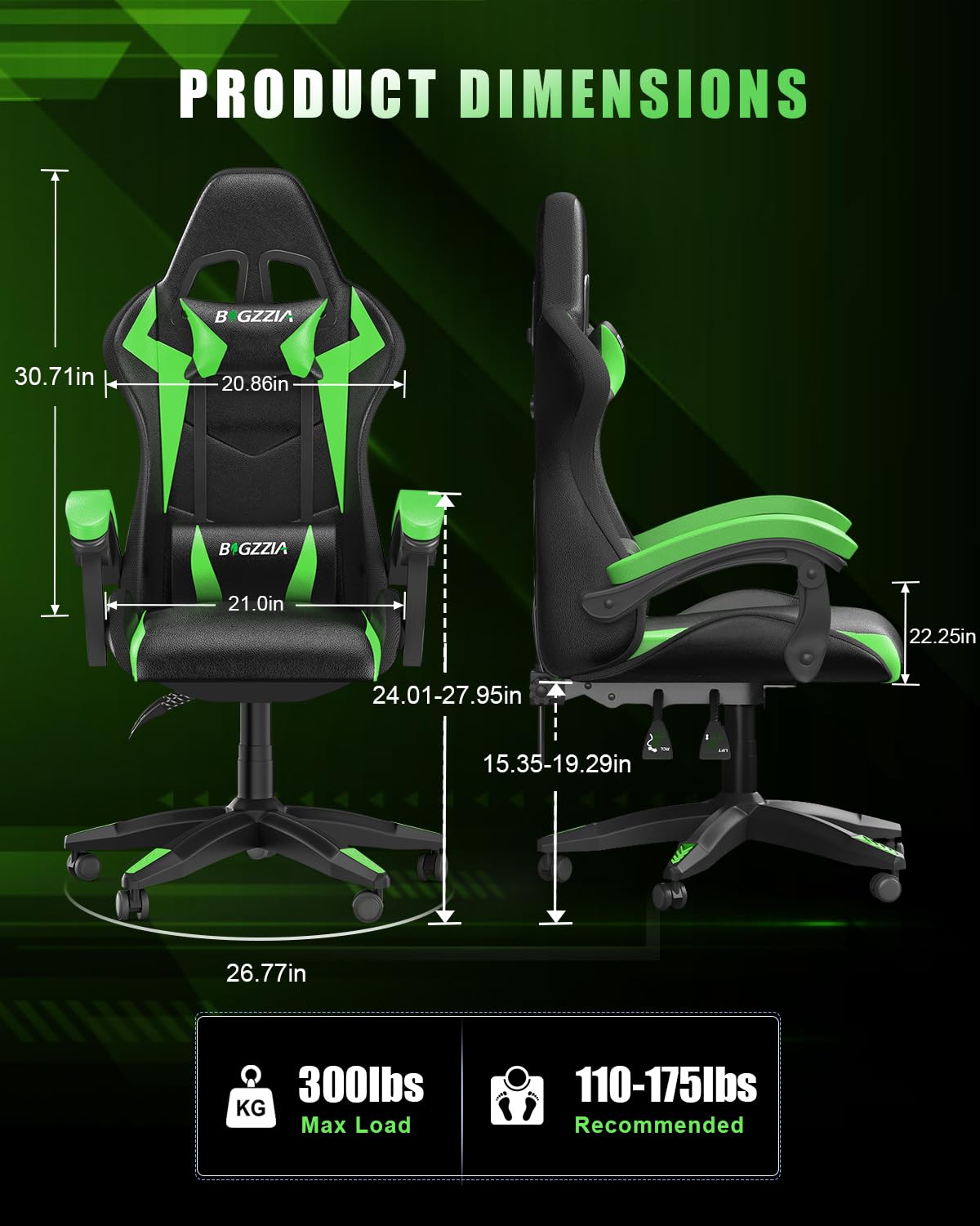 Gaming Chair with RGB LED Ligh - Rgb Gaming Chair 评论和价格