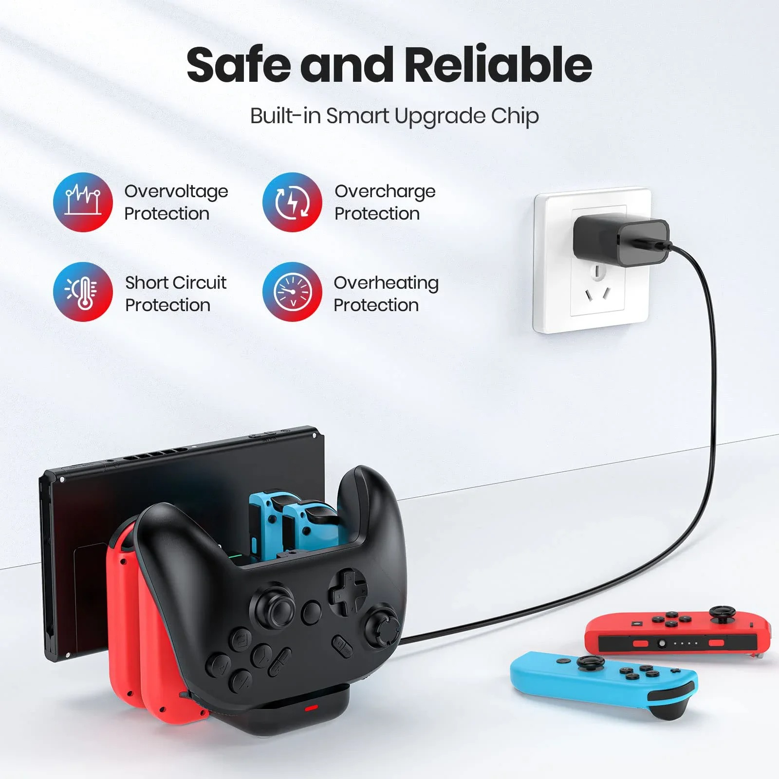 Switch Charger Dock Station 6  - Controller Charging Stand 评论和价格