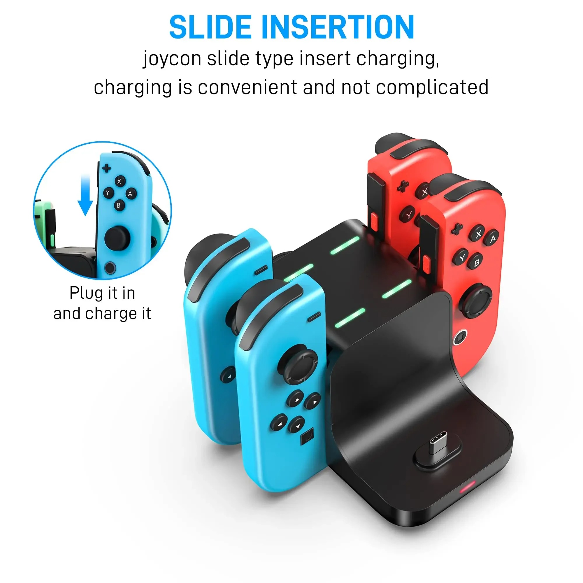 Switch Charger Dock Station 6  - Controller Charging Stand 评论和价格