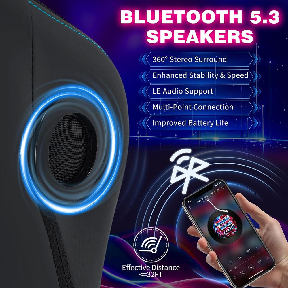 Gaming Chair with LED Lights S - Rgb Gaming Chair 评论和价格