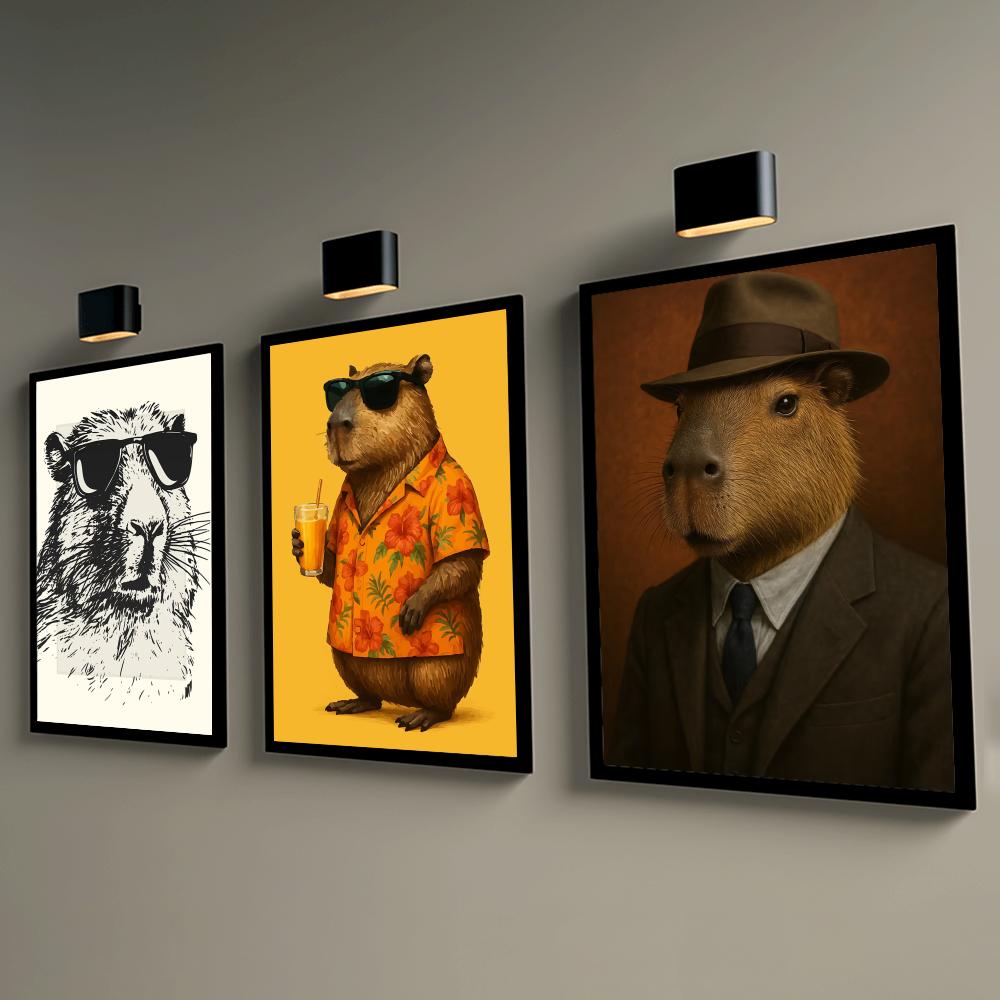 Sunglasses Capybara Print Wall - Esports Gaming Lounge 评论和价格