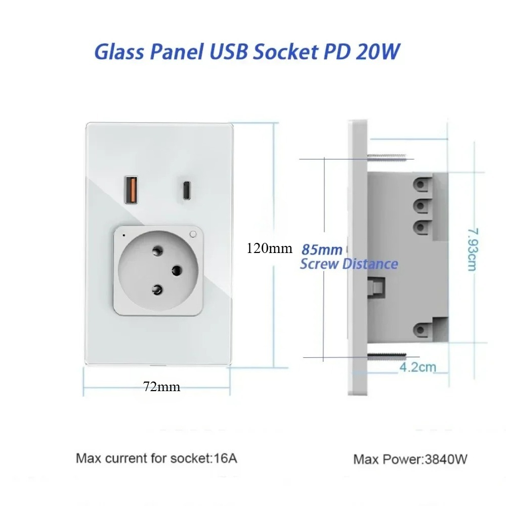 Adea Wifi Tuya Wall Socket Usb - Controller Charging Stand 评论和价格