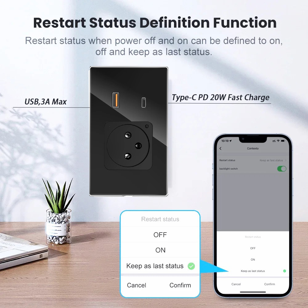 Adea Wifi Tuya Wall Socket Usb - Controller Charging Stand 评论和价格
