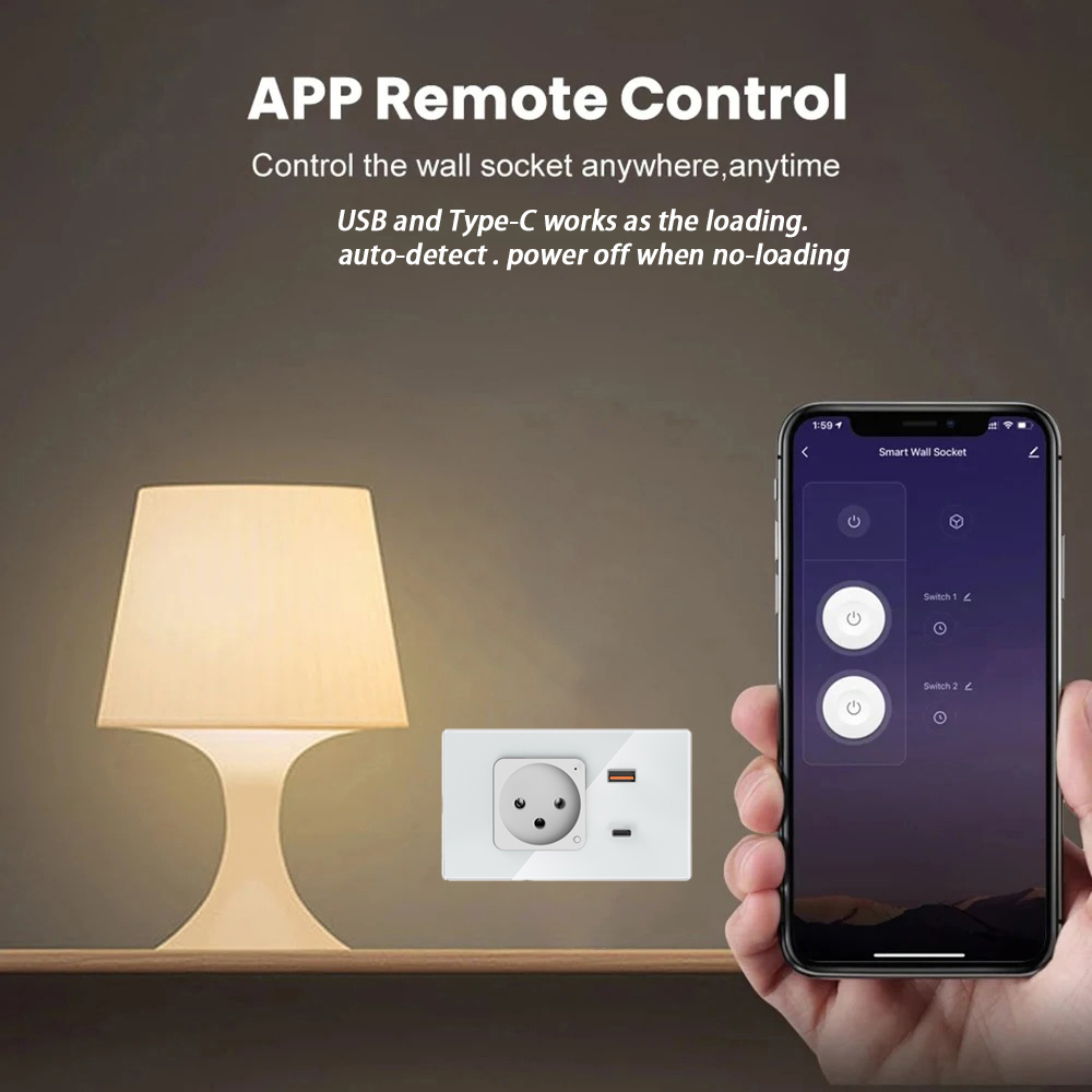 Adea Wifi Tuya Wall Socket Usb - Controller Charging Stand 评论和价格