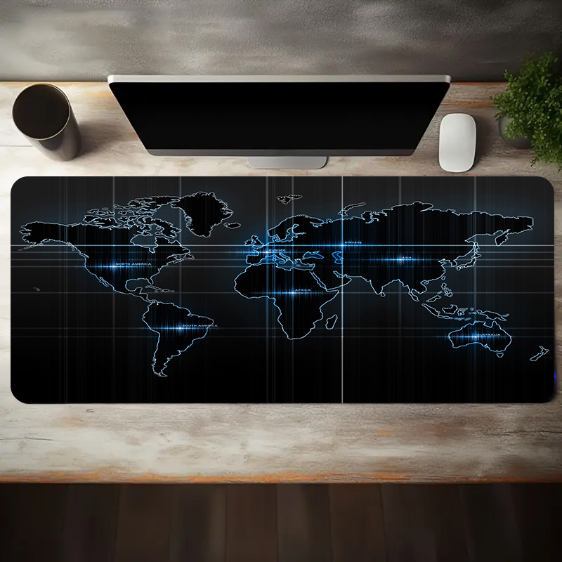 Tech World Map Gaming Mouse Pa - Esports Gaming World 评论和价格