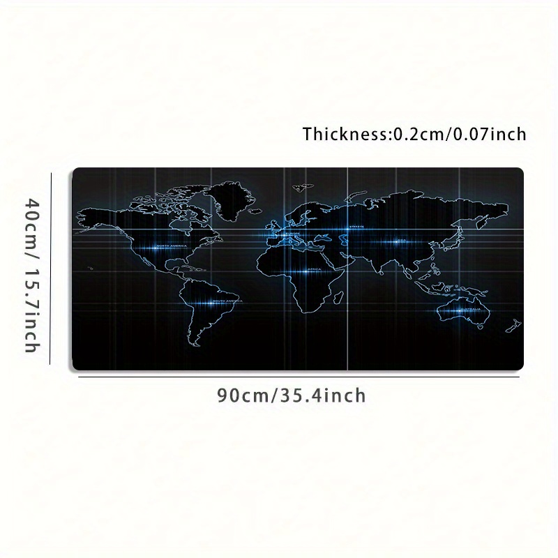 Tech World Map Gaming Mouse Pa - Esports Gaming World 评论和价格