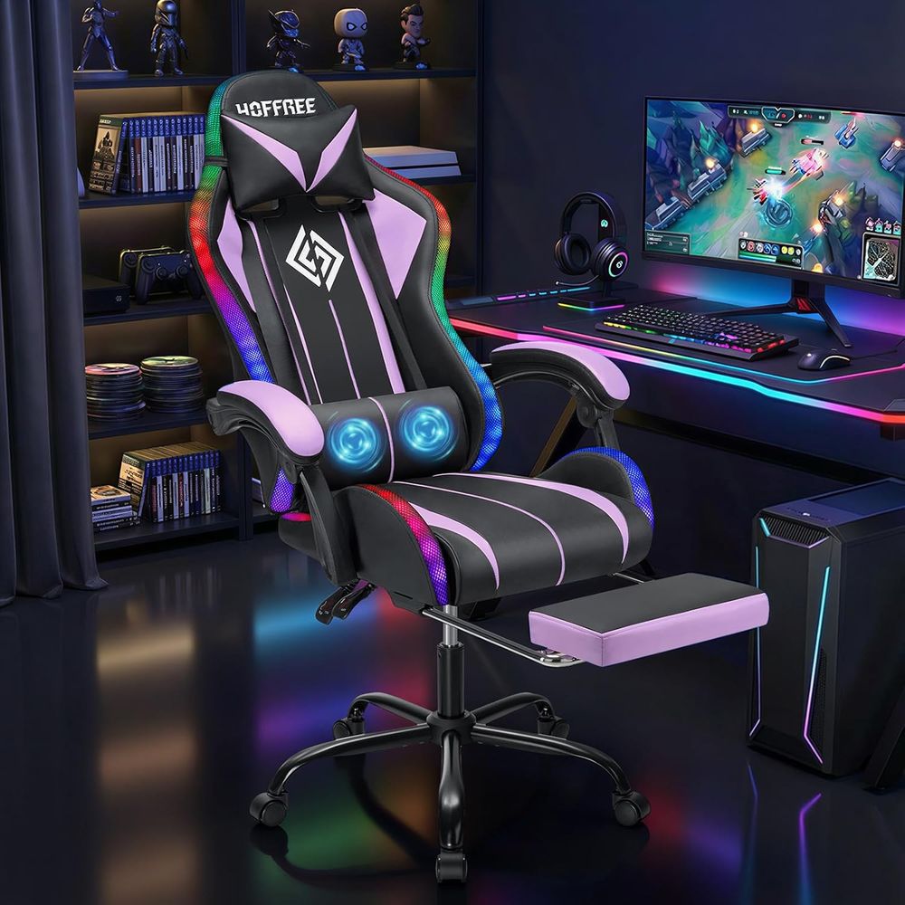 Ergonomic LED RGB Gaming Chair - Rgb Gaming Chair 评论和价格