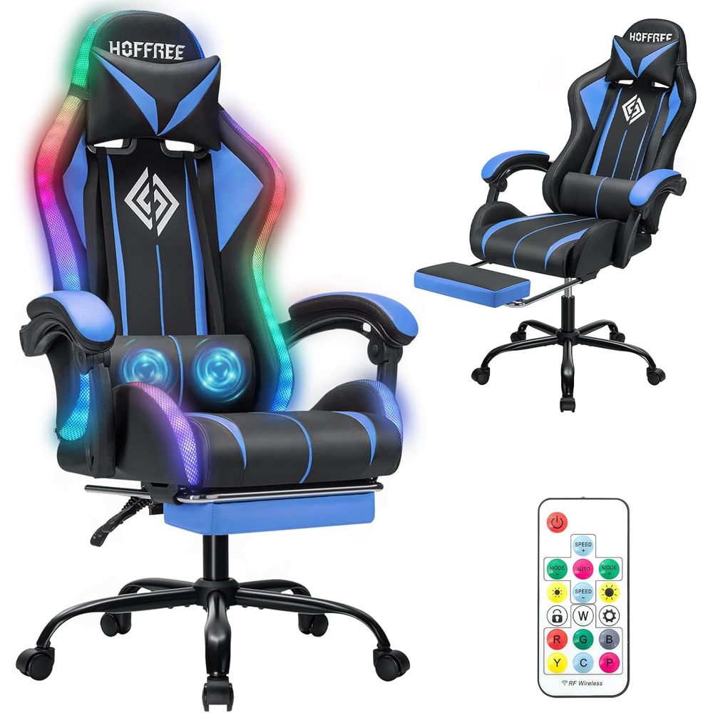 LED Gaming Chair with Massage  - Rgb Gaming Chair 评论和价格