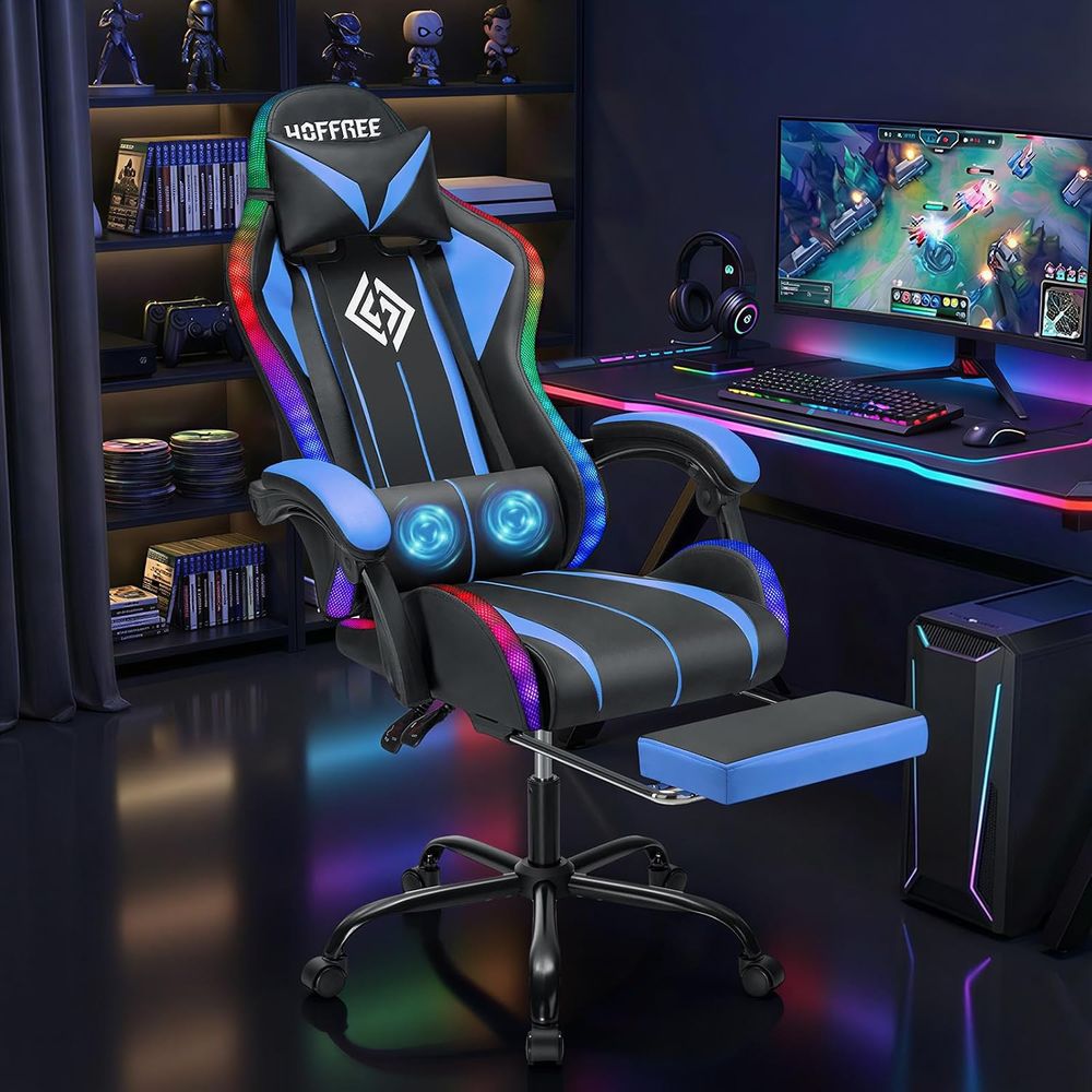 LED Gaming Chair with Massage  - Rgb Gaming Chair 评论和价格